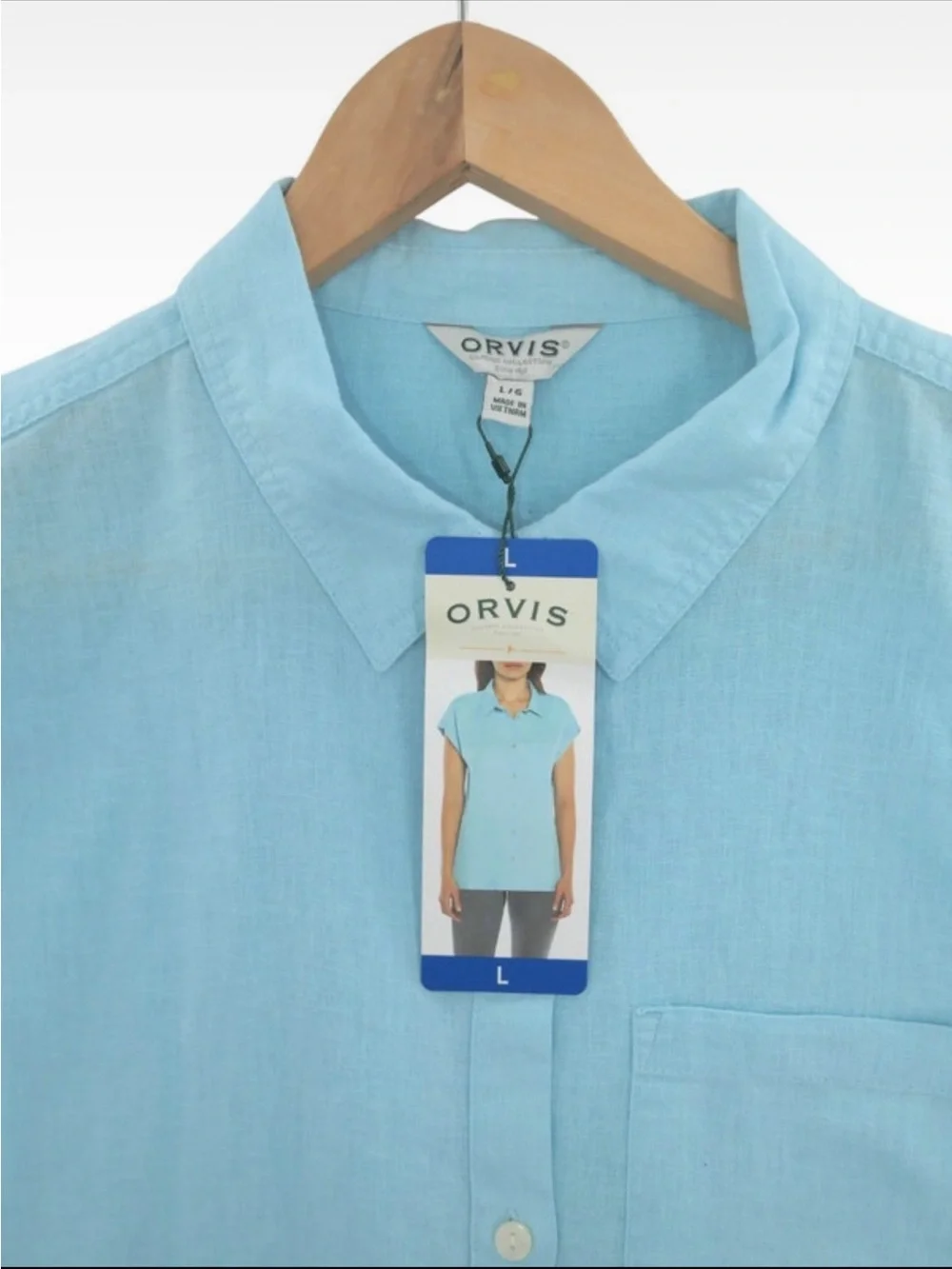 Orvis Sky Blue Button Down Shirt
